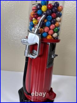 Vintage Carousel Gas Pump Gum Ball Machine Candy Vending Dispenser 21-1/2 Tall