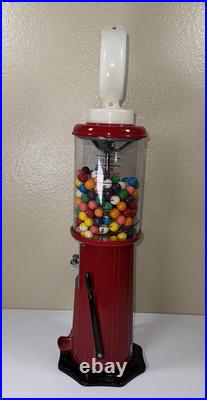 Vintage Carousel Gas Pump Gum Ball Machine Candy Vending Dispenser 21-1/2 Tall