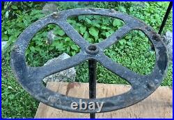 Vintage Cast Iron Gumball Vending Machine Stand Base Gas Oil Sign Shop Arcade