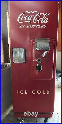 Vintage Cavalier Coke Coca-Cola Bottle Vending Machine 64 inches Tall with Key