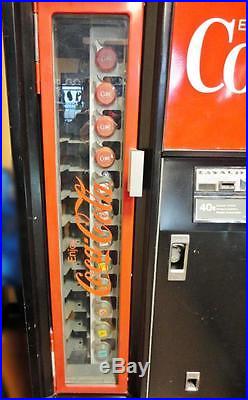 Vintage Cavalier Mfg. GENUINE Coca-Cola Can & Bottle Dispensing Vending Machine