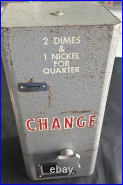 Vintage Change machine Standard Change Maker 1 Nickel 2 Dimes For A Quarter