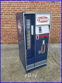 Vintage Cheerwine Coca Cola Coke Drink Bottle Soda Machine Cooler Lighted Sign