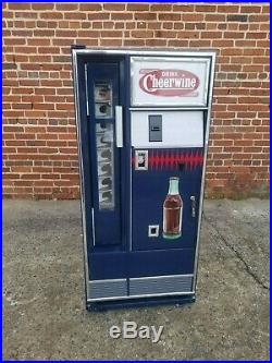 Vintage Cheerwine Coca Cola Coke Drink Bottle Soda Machine Cooler Lighted Sign