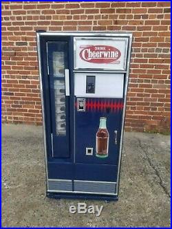 Vintage Cheerwine Coca Cola Coke Drink Bottle Soda Machine Cooler Lighted Sign