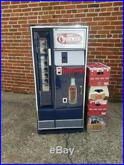 Vintage Cheerwine Coca Cola Coke Drink Bottle Soda Machine Cooler Lighted Sign