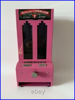 Vintage Chewing Gum Jolly Good Industries Pink Metal Gum Vending Machine