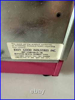 Vintage Chewing Gum Jolly Good Industries Pink Metal Gum Vending Machine