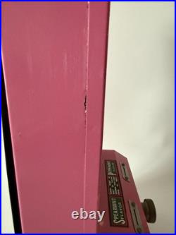 Vintage Chewing Gum Jolly Good Industries Pink Metal Gum Vending Machine
