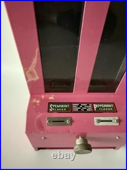 Vintage Chewing Gum Jolly Good Industries Pink Metal Gum Vending Machine