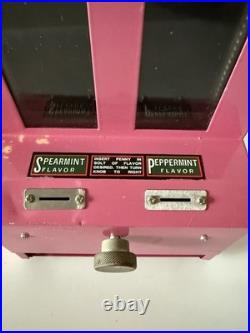 Vintage Chewing Gum Jolly Good Industries Pink Metal Gum Vending Machine