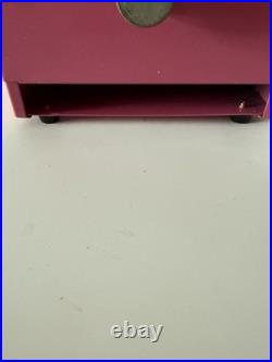 Vintage Chewing Gum Jolly Good Industries Pink Metal Gum Vending Machine