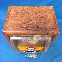 Vintage Chicle Treets Gum Machine 2 for 1 Cent Victor Vending Chicago No Key