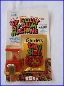 Vintage Chiclets World's Smallest Mini Gum Machine 1981 Galoob MOC Rare