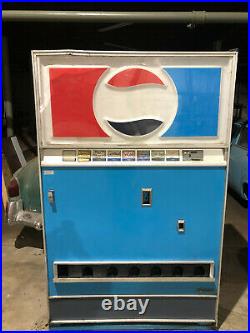 Vintage Choice Vend 8 button/beverage Pepsi vending machine Works, cold! 1970s
