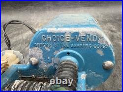 Vintage Choice Vend Vending Soda Snack Machine Motor Worm Gear 115V 1237P4