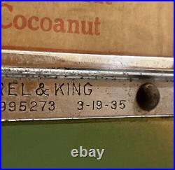 Vintage Circa 1930s Candy Machine 1 Cent Art Deco Burel & King