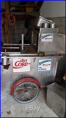 Vintage Classic New York City Stainless Steel Hot Dog food Push vendor Cart NY