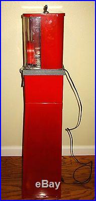 Vintage Coast 5 Cent Light Up Hot Nut Vending Machine with Cup Dispenser
