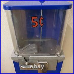 Vintage Coast Vending Machine 1950s Nuts Gumball On Original Stand