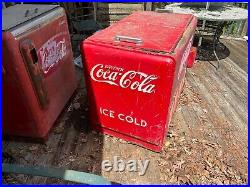 Vintage Coca-Cola 1930's Cooler Vending Machine (WORKS)