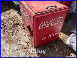 Vintage Coca-Cola 1930's Cooler Vending Machine (WORKS)