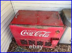 Vintage Coca-Cola 1930's Cooler Vending Machine (WORKS)