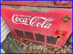 Vintage Coca Cola 1930's Cooler Vending Machine (WORKS)