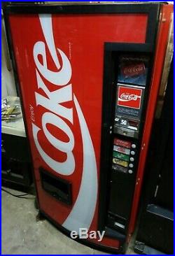 Vintage Coca-Cola $. 50 12 oz can Vending Machine by Dixie-Narco Needs Work