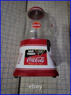 Vintage Coca Cola 5 Cent Gumball Vending Machine silver king 14