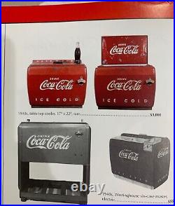 Vintage Coca Cola Cooler. Table Top 1940s Coca Cola Vending Machine Soda Cooler