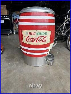 Vintage Coca Cola Multiplex Barrel Soda Dispenser