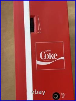 Vintage Coca Cola Vending Machine Cassette Player Retro Junk Decor Japan