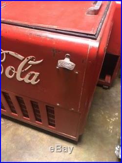 Vintage Coca Cola Westinghouse Master Electric Ice Chest Cooler Machine 7up Coke