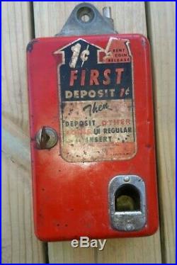 Vintage Coca Cola penny box for coke vending machine