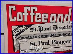 Vintage Coffee And. St. Paul Dispatch and Pioneer Press Vending Machine Insert