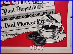 Vintage Coffee And. St. Paul Dispatch and Pioneer Press Vending Machine Insert