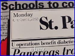 Vintage Coffee And. St. Paul Dispatch and Pioneer Press Vending Machine Insert