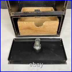 Vintage Coin Machine Ticket Dispenser Machine 25 Cent Lotto withKey WORKS