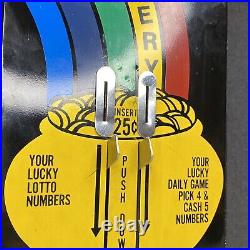 Vintage Coin Machine Ticket Dispenser Machine 25 Cent Lotto withKey WORKS