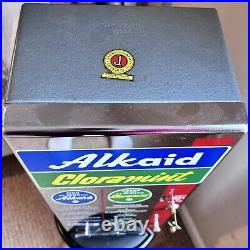 Vintage Coin Op 10 Cent Alkaid Cloramint Vending Machine Dispenser W Key