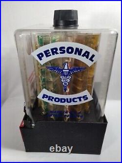 Vintage Coin Op Vending Machine Advil Motrin Tylenol Personal Products Dispenser