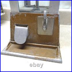 Vintage Coin Op Vending Snacks 5 Cent Machine, Sun, Cast-Glass 14