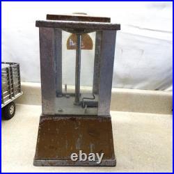Vintage Coin Op Vending Snacks 5 Cent Machine, Sun, Cast-Glass 14