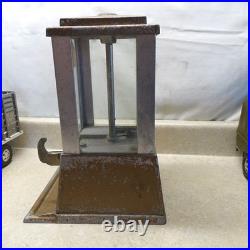 Vintage Coin Op Vending Snacks 5 Cent Machine, Sun, Cast-Glass 14