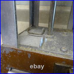 Vintage Coin Op Vending Snacks 5 Cent Machine, Sun, Cast-Glass 14