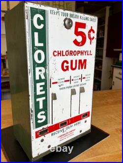 Vintage Coin Operated CLORETS Gum Dispenser Vintage Coin Operated CLORETS Gum Dispenser