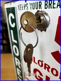 Vintage Coin Operated CLORETS Gum Dispenser