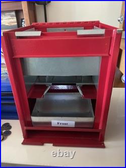 Vintage Coin Operated Pencil Dispenser Machine Quality 25c 1970s AMAZING cond