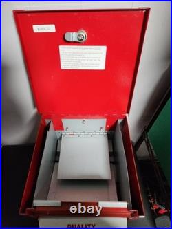 Vintage Coin Operated Pencil Dispenser Machine Quality 25c 1970s with Keys Works